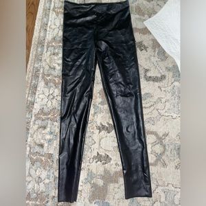 Faux leather leggings